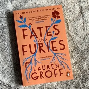 Fates and Furies Book in Orange and Blue